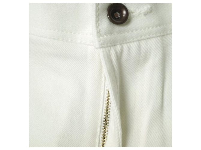 Autre Marque JEANS e-L805 Jeans Tapered de Algodón Elástico Blanco - vista 4