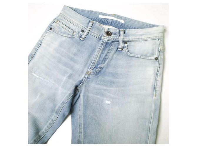 Autre Marque JEANS SEA HORSE PANTALONES DE DENIM ELÁSTICO DE ALGODÓN PARA NIÑO TAPERED Azul claro - vista 4