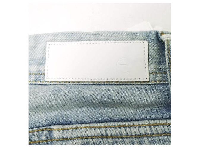 Autre Marque JEANS SEA HORSE PANTALONES DE DENIM ELÁSTICO DE ALGODÓN PARA NIÑO TAPERED Azul claro - vista 7