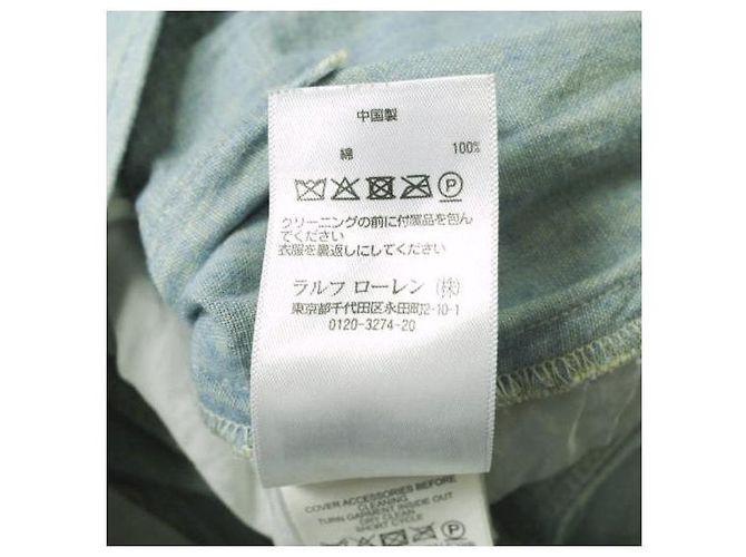 Pantalones de algodón chambray Polo Ralph Lauren Azul - vista 3