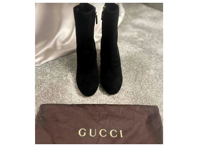 Botines Gucci de cuero negro - vista 4