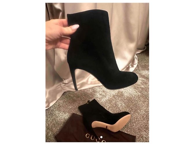 Botines Gucci de cuero negro - vista 7