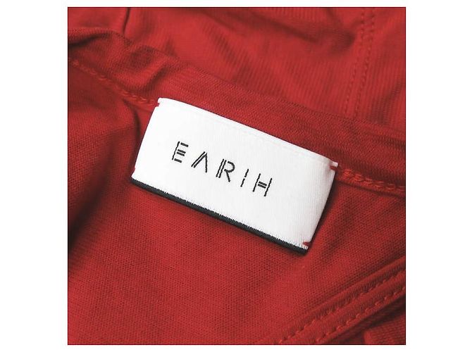 Autre Marque Camiseta asimétrica de algodón roja EARIH CB1005 - vista 3