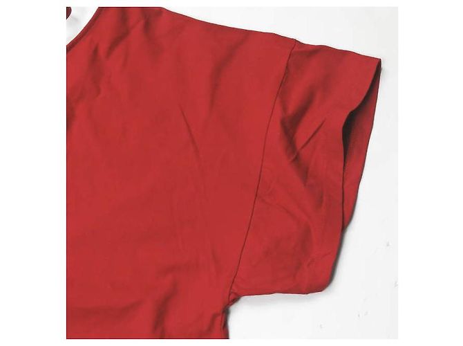 Autre Marque Camiseta asimétrica de algodón roja EARIH CB1005 - vista 5