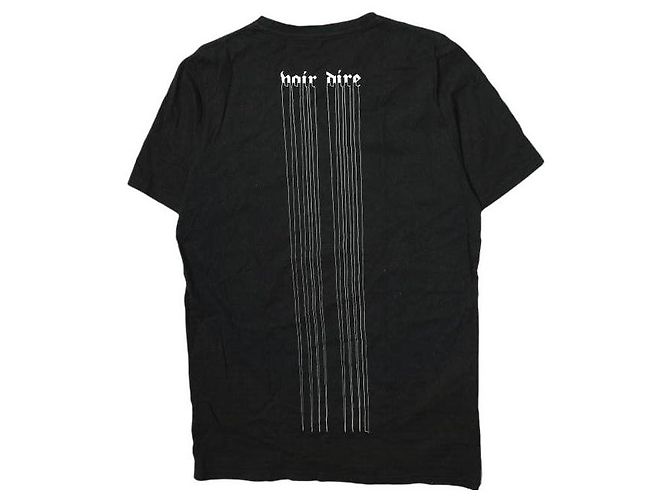 Autre Marque Camiseta STAMPD VOIR DIRE TEE SS Cotton Negro - vista 2