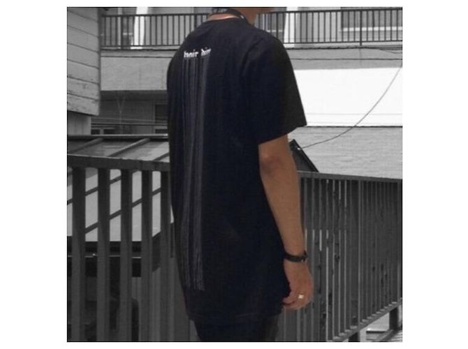 Autre Marque Camiseta STAMPD VOIR DIRE TEE SS Cotton Negro - vista 3