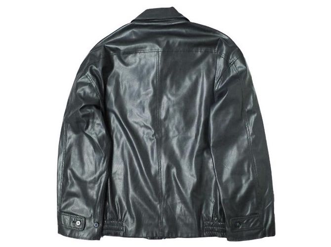 Autre Marque Rajabrooke Kunstlederjacke L Navy Marineblau - Ansicht 2