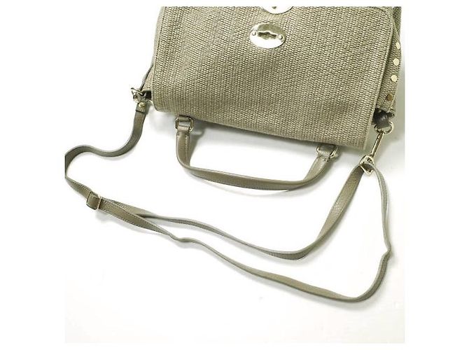 Autre Marque Borsa in juta e pelle Zanellato POSTINA S DAILY 2 in 1 Beige - vista 7