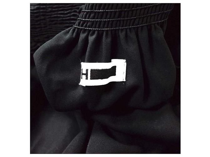 Autre Marque H BEAUTY&YOUTH Baumwollbluse Schwarz mit Off-Shoulder - Ansicht 3