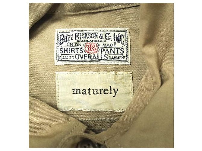 Autre Marque Camisa del Ejército de EE. UU. BUZZ RICKSON'S Caqui - vista 4
