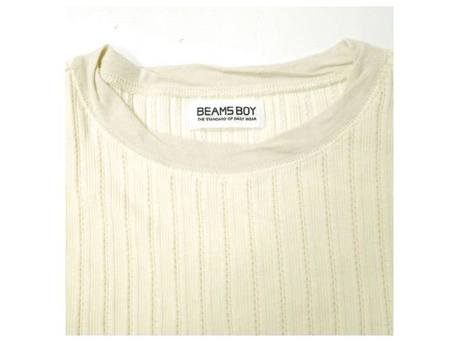 Autre Marque BEAMS BOY Jacquard Ripp Kurzarm Oberteil - Ansicht 5