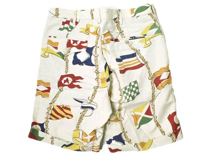Autre Marque Shorts de algodão e linho Monitaly Fora de branco - vista 2