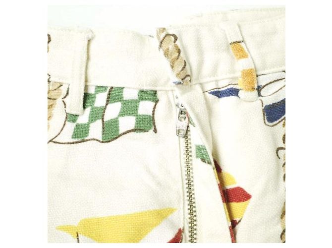 Autre Marque Shorts de algodão e linho Monitaly Fora de branco - vista 4