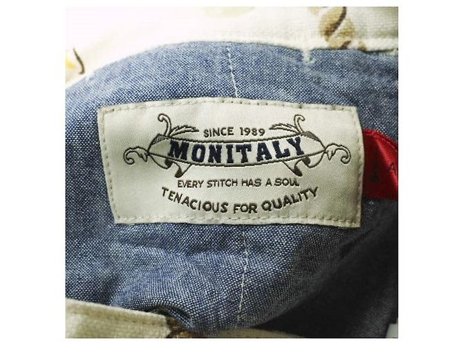 Autre Marque Shorts de algodão e linho Monitaly Fora de branco - vista 7