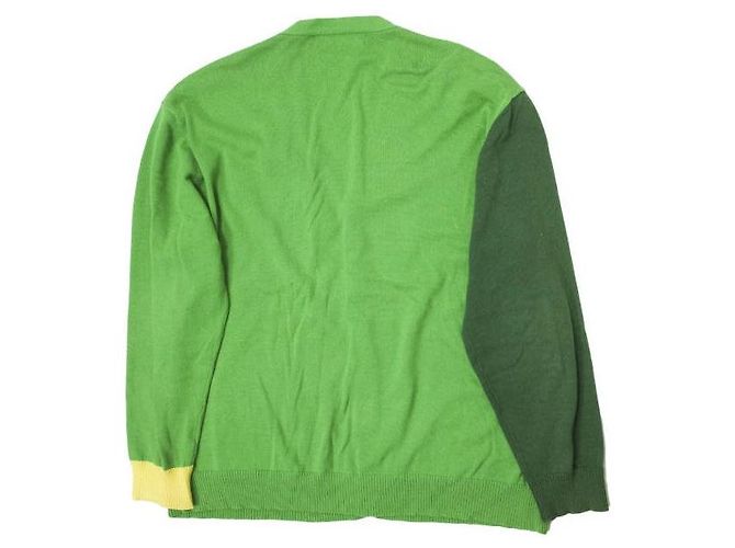 Autre Marque Cárdigan de punto de algodón con logo anThem NOTE Verde - vista 2