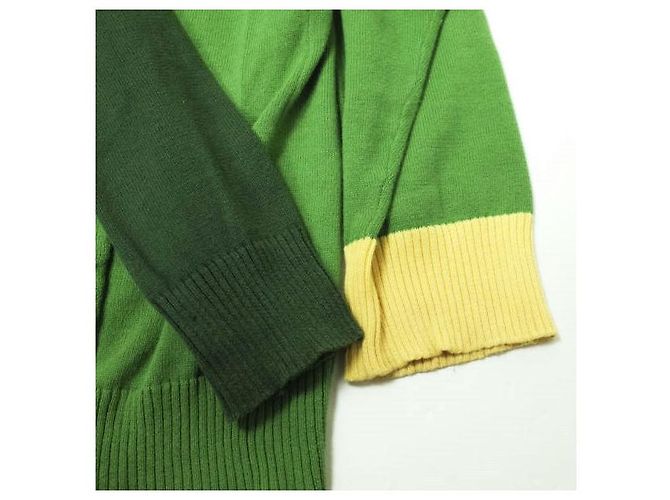 Autre Marque Cárdigan de punto de algodón con logo anThem NOTE Verde - vista 6