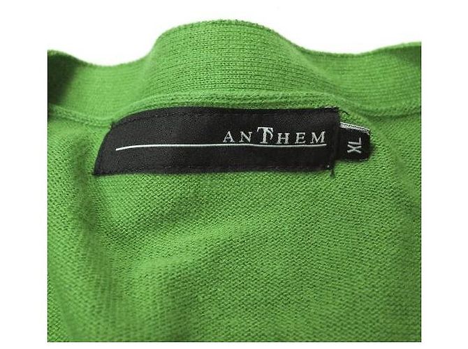 Autre Marque Cárdigan de punto de algodón con logo anThem NOTE Verde - vista 7