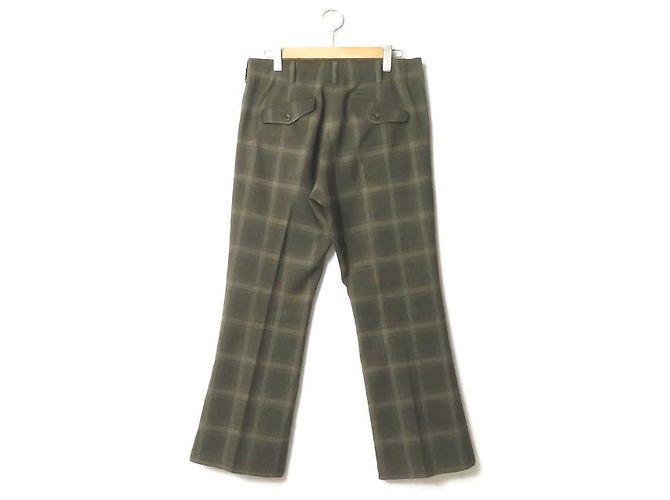 Autre Marque Calça Boot-Cut com Bolsos de Aba Needles em Tecido Tropical Poly Verde oliva - vista 2