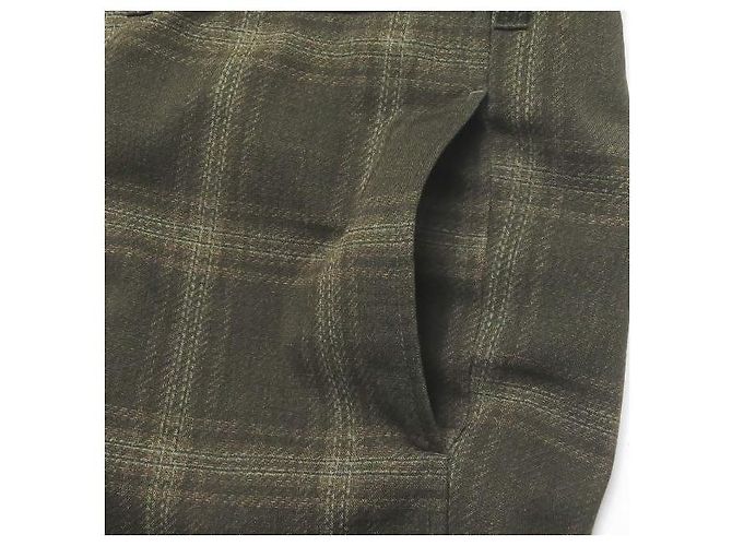 Autre Marque Calça Boot-Cut com Bolsos de Aba Needles em Tecido Tropical Poly Verde oliva - vista 6