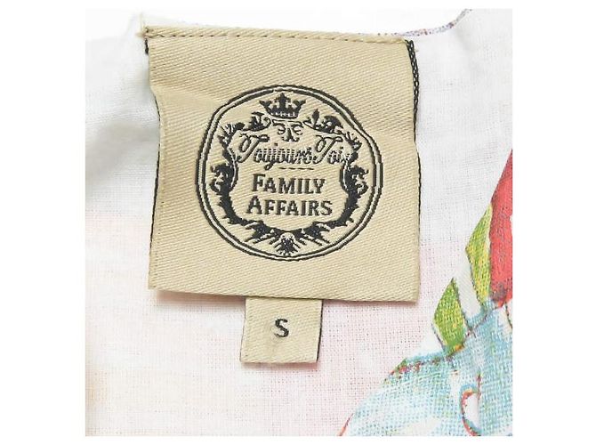 Autre Marque VESTIDO DE ALGODÓN CON ESTAMPADO DE AMOR FAMILIAR ODILE Blanco - vista 3