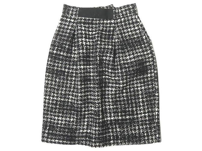 Autre Marque Falda de lana de espiga negra Antonio Marras - vista 2