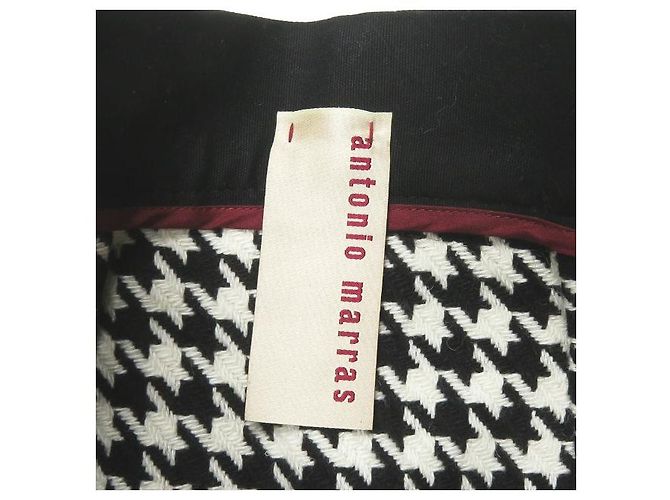 Autre Marque Falda de lana de espiga negra Antonio Marras - vista 3