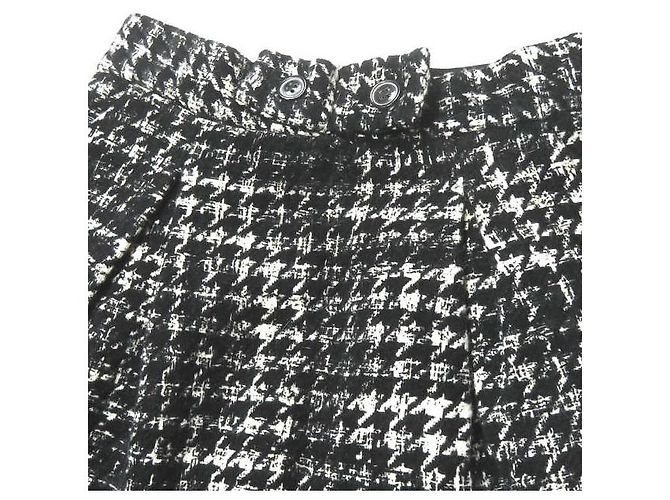 Autre Marque Falda de lana de espiga negra Antonio Marras - vista 4