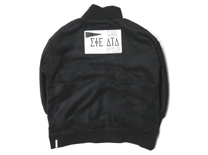 Autre Marque HUMIS Deformation Boa Blouson Jacket Black - view 2