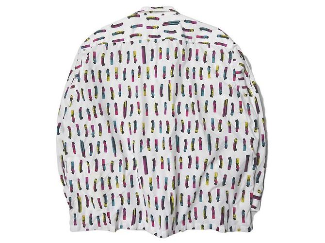 Autre Marque Camisa de tabaco SSZ 21SS M Impresión Blanca Blanco - vista 2