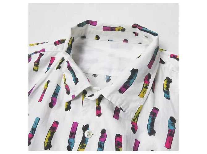Autre Marque Camisa de tabaco SSZ 21SS M Impresión Blanca Blanco - vista 4