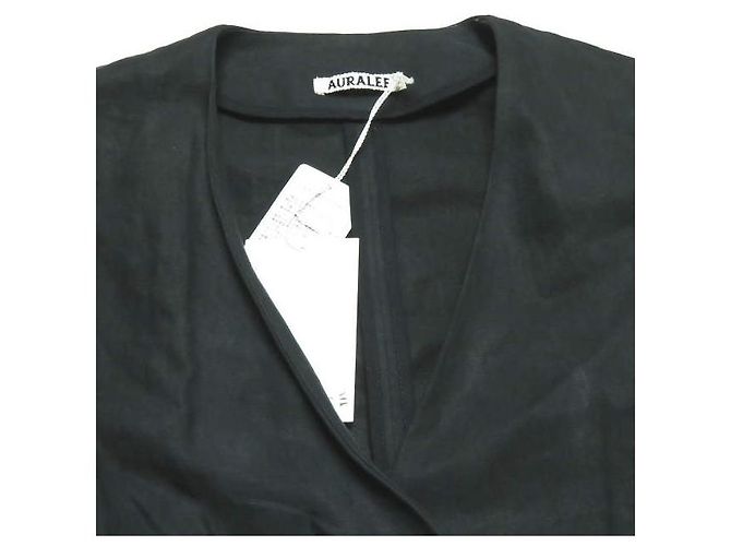 Autre Marque Abrigo sin cuello de lino lavado AURALEE - vista 4