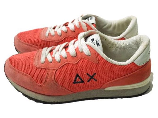 Autre Marque Sneakers in Suede, Nylon e Rete SUN68 Arancioni Arancione - vista 2