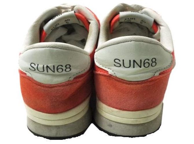 Autre Marque Sneakers in Suede, Nylon e Rete SUN68 Arancioni Arancione - vista 4