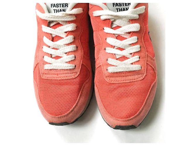 Autre Marque Sneakers in Suede, Nylon e Rete SUN68 Arancioni Arancione - vista 5