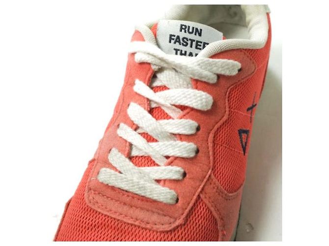 Autre Marque Sneakers in Suede, Nylon e Rete SUN68 Arancioni Arancione - vista 6