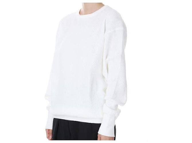 Autre Marque THE SHINZONE WAFFLE PO Baumwollpullover Weiß - Ansicht 3
