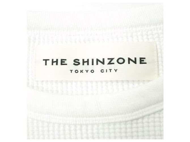 Autre Marque THE SHINZONE WAFFLE PO Baumwollpullover Weiß - Ansicht 4