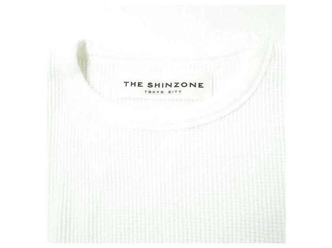 Autre Marque THE SHINZONE WAFFLE PO Baumwollpullover Weiß - Ansicht 5