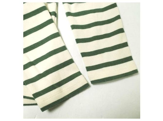 Autre Marque BEAUTY&YOUTH UNITED ARROWS Top de algodón con borde de 8 mangas Verde - vista 5