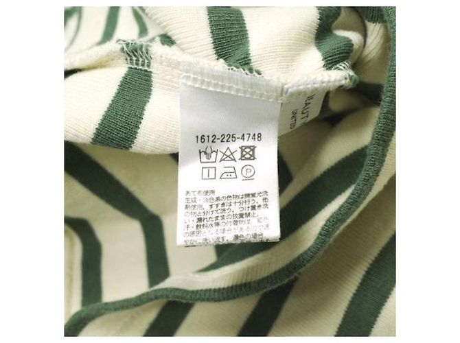 Autre Marque BEAUTY&YOUTH UNITED ARROWS Top de algodón con borde de 8 mangas Verde - vista 9