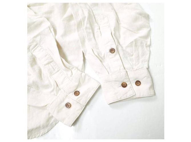 Autre Marque Camicia oversize in cotone e lino R JUBILEE RJ2006 - vista 5