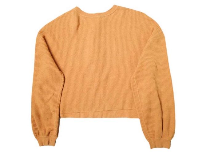 Autre Marque BEAUTY&YOUTH UNITED ARROWS Ripp-Henley-Pullover Orange - Ansicht 2