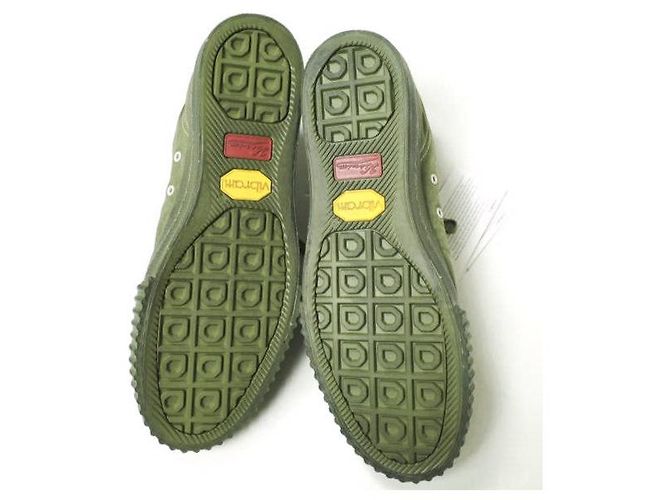 visvim KIEFER MID FORAGE Sneakers in Cotone Trattato Speciale Verde oliva - vista 10