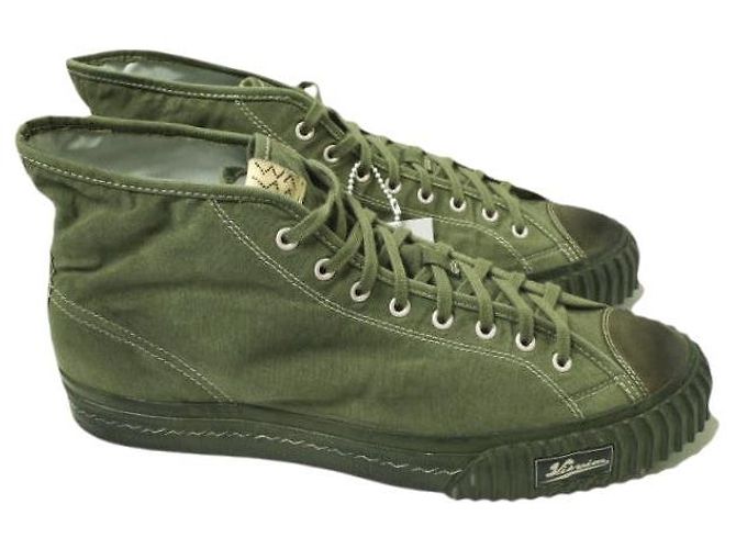 visvim KIEFER MID FORAGE Sneakers in Cotone Trattato Speciale Verde oliva - vista 3