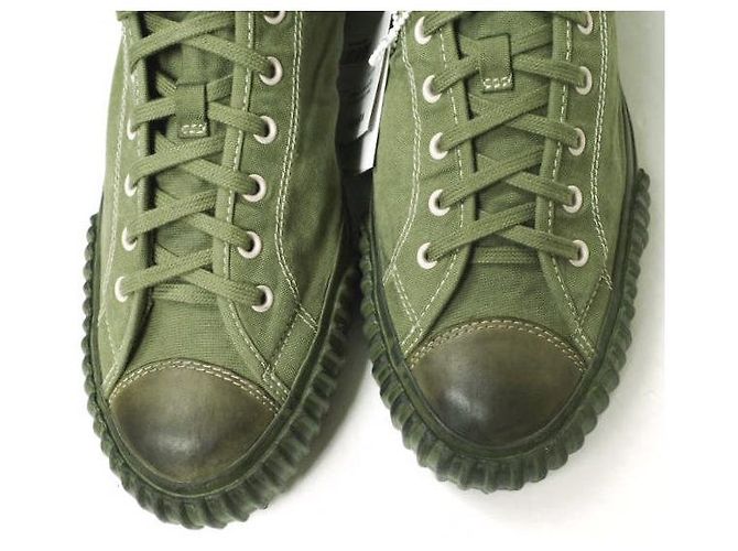 visvim KIEFER MID FORAGE Sneakers in Cotone Trattato Speciale Verde oliva - vista 5