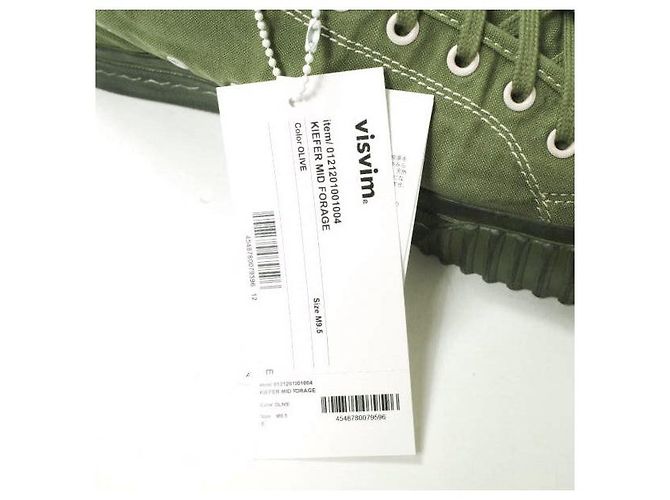 visvim KIEFER MID FORAGE Sneakers in Cotone Trattato Speciale Verde oliva - vista 8