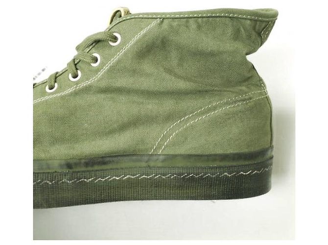 visvim KIEFER MID FORAGE Sneakers in Cotone Trattato Speciale Verde oliva - vista 9
