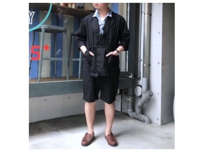 Autre Marque Abrigo cruzado 4B M.Z. de Engineered Garments x BEAMS PLUS Azul marino - vista 3