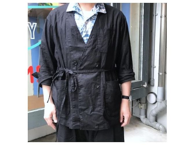Autre Marque Abrigo cruzado 4B M.Z. de Engineered Garments x BEAMS PLUS Azul marino - vista 4