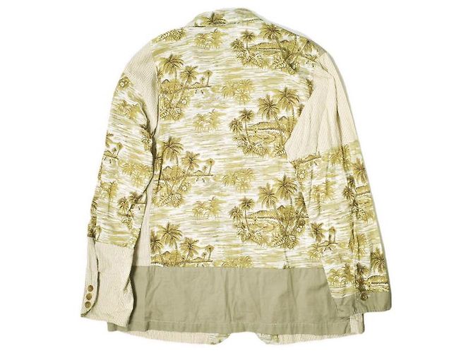 Autre Marque Chaqueta Loiter Hawaiian Print S de Engineered Garments Caqui - vista 2
